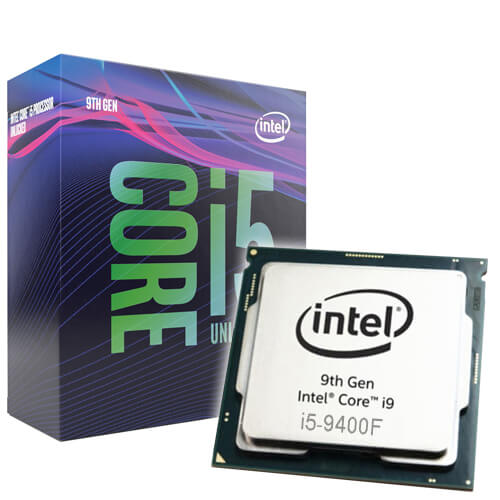 CPU I5-9400F 6C/6T, 2.9 - 4.1 GHz, 9MB